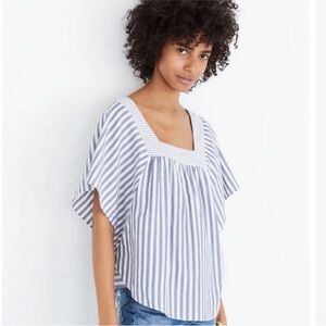Madewell Butterfly Top in stripe play